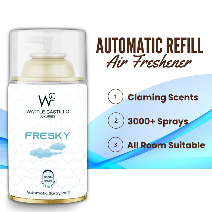 Fresky Automatic Room Fresheners Refill (2ml) & 3000+ Sprays Guaranteed Lasts up to 80 days - Wattle Castillo