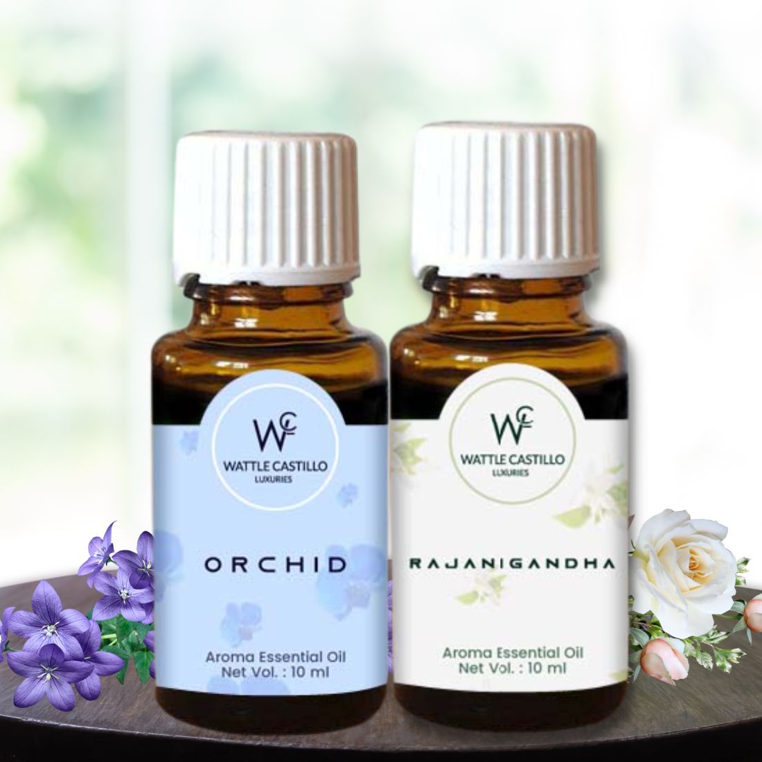 Wattle Castillo Luxuries  Rajnigandha And Orchid Aroma Essential Oil  (10ML×2)