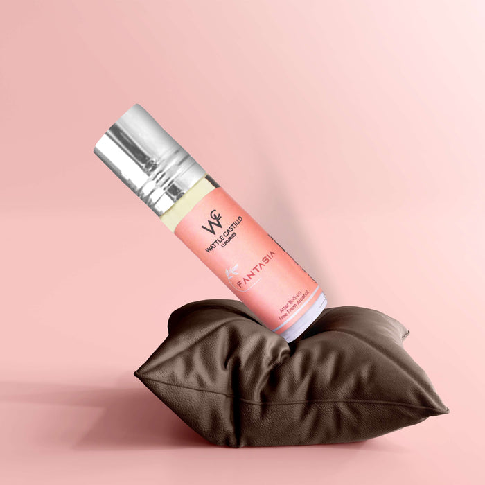 Wattle Castillo Fantasia And Swage Premium Luxury 100% Non Alcoholic Long Lasting Roll On Attar Combo Perfume For Unisex - Wattle Castillo