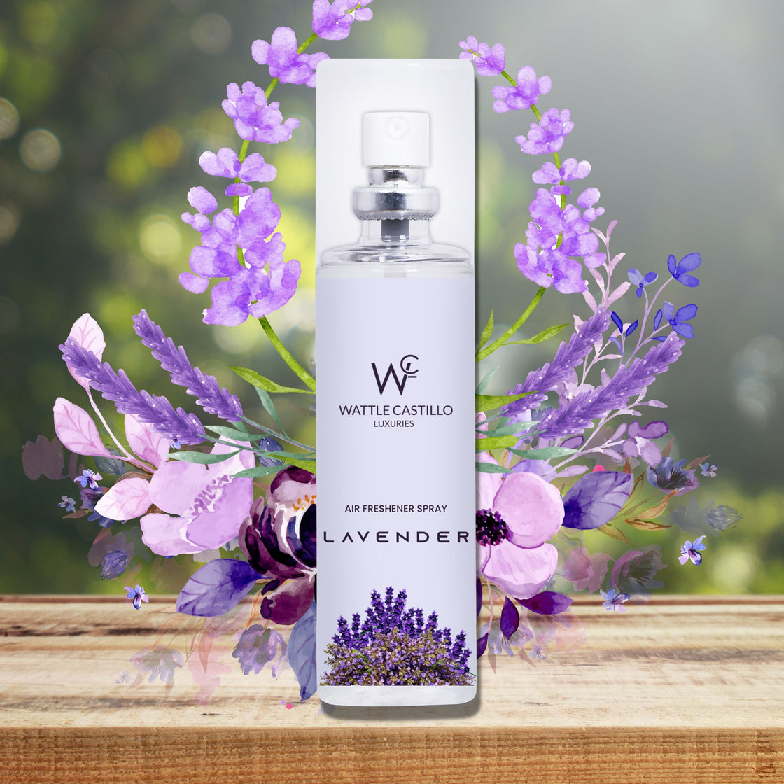 Wattle Castillo Levender Room Freshener Spray- Premium Air Freshener for Home & Office - Passion & Alive - Wattle Castillo