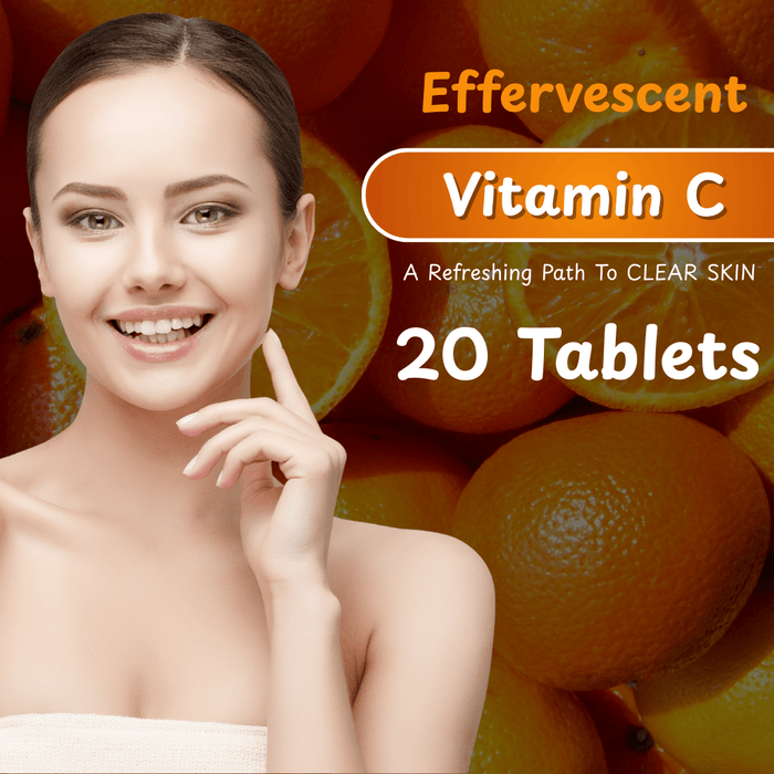 Wattle castillo Vitamin C Effervescent 1000mg – Sugar - Free, Immune Boost, Antioxidant Support, Fast - Acting Tablets, Refreshing for Healthy Skin, Hair & Nails Orange Flavor – 20 Count - Wattle Castillo