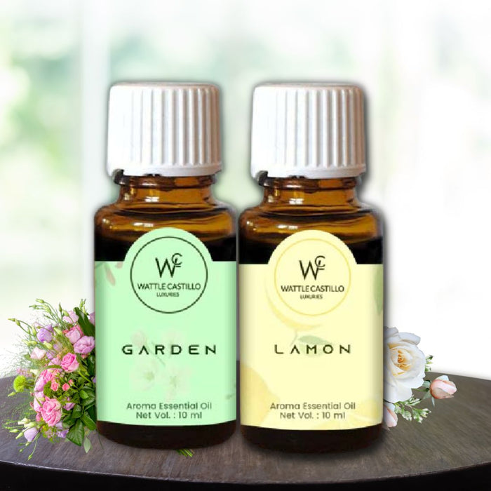 Wattle Castillo Luxuries Lemon And Garden Aroma Essential Oil  (10ML×2)