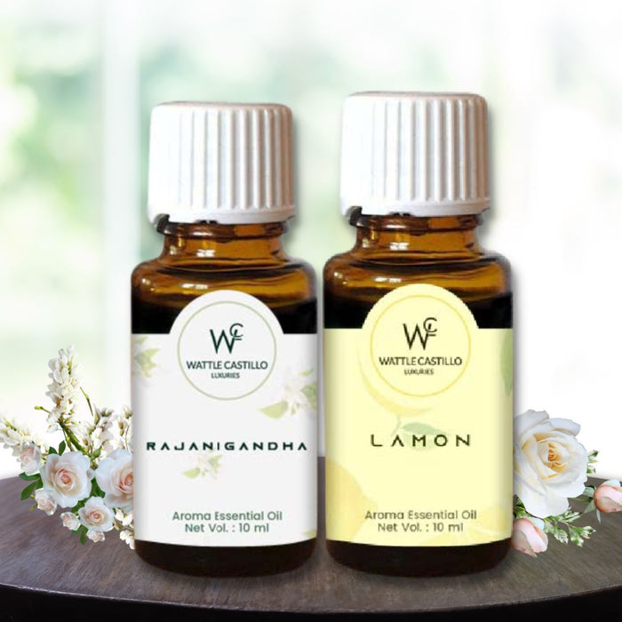 Wattle Castillo Luxuries Lemon And Rajnigandha Aroma Essential Oil  (10ML×2)