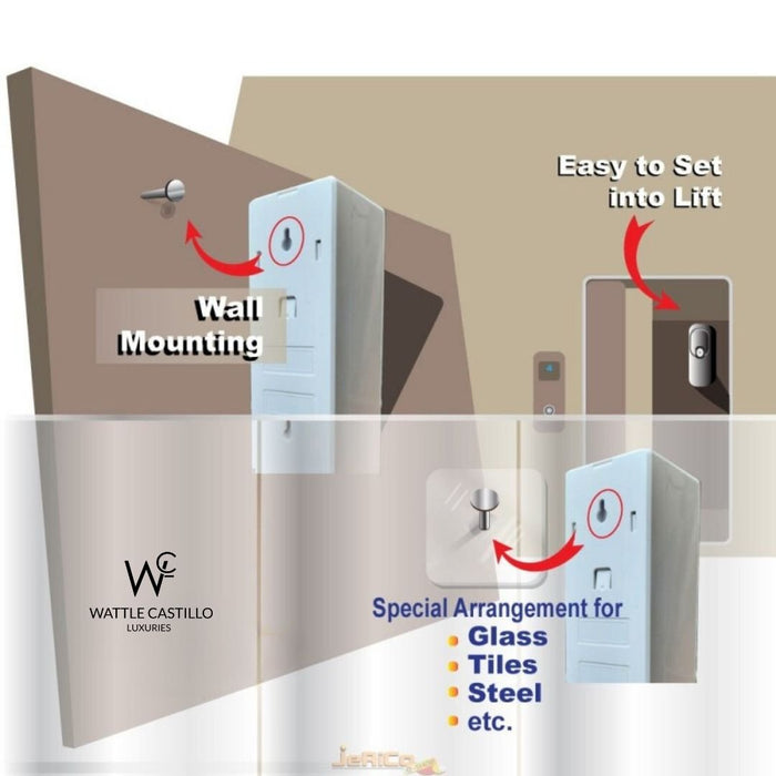 Air Freshener Dispenser Automatic Spray Machine + Lemon Leaf Refill - 265 ml 3000+ Sprays Guaranteed - Wattle Castillo