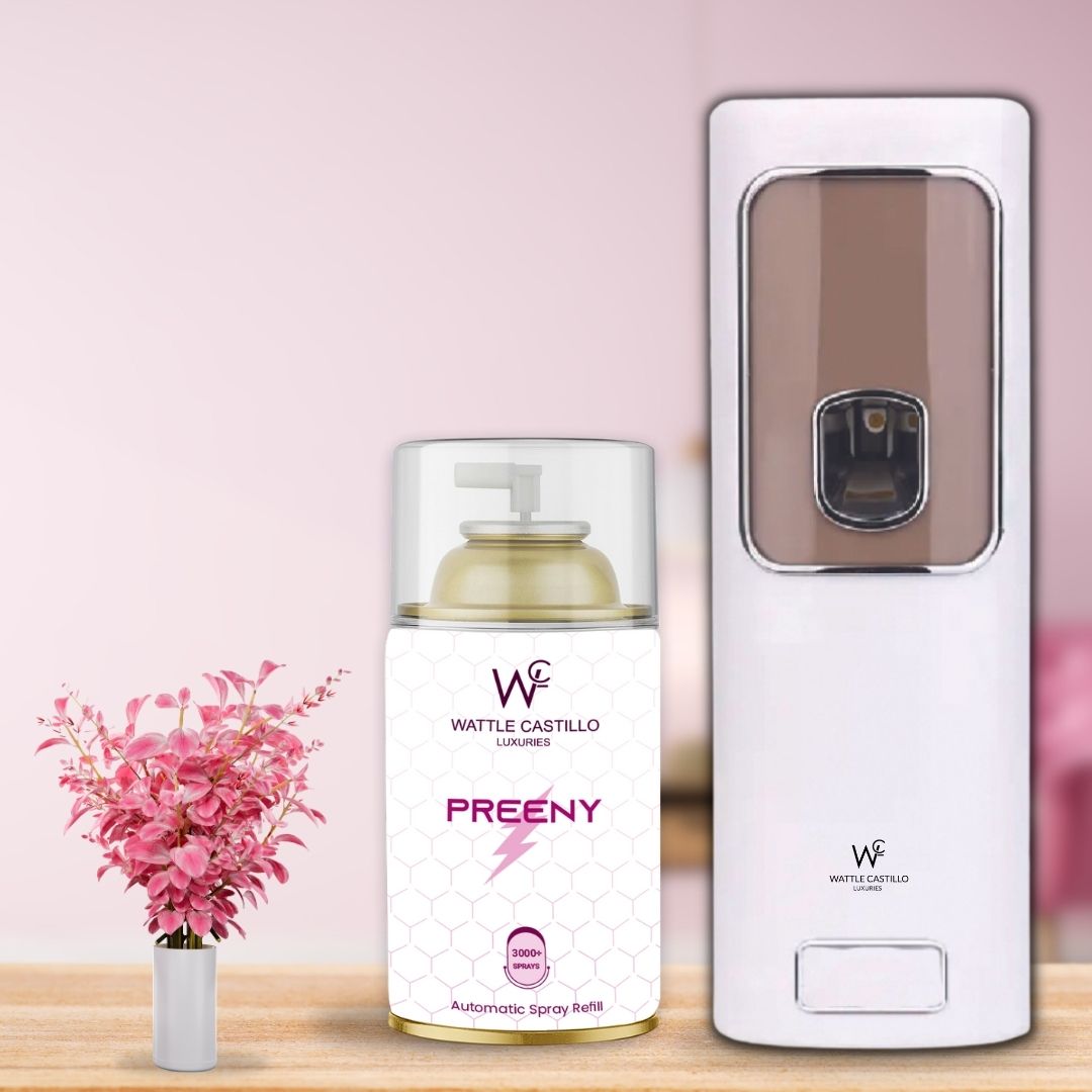 Air Freshener Dispenser Automatic Spray Machine + Preeny Refill - 265m ...