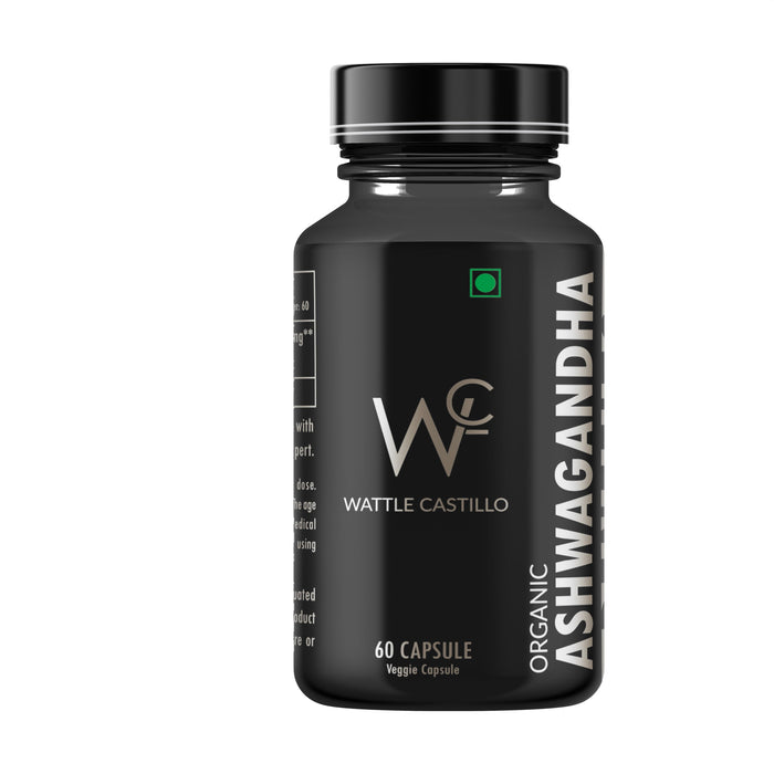 Ashvagandha - General Wellness Capsule, 60 Capsule Stress Relief | Rejuvenates Mind & Body - Wattle Castillo