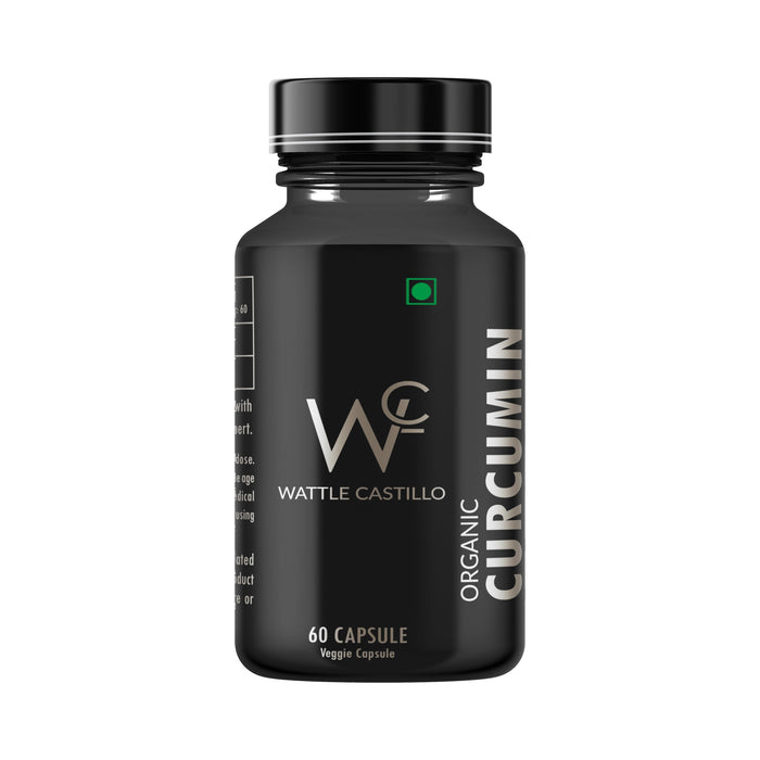 Crucumin Plant-Based Clinically-Studied Effectveness And Organic Turmeric Powder -500mg Supplement Capsule. - Wattle Castillo