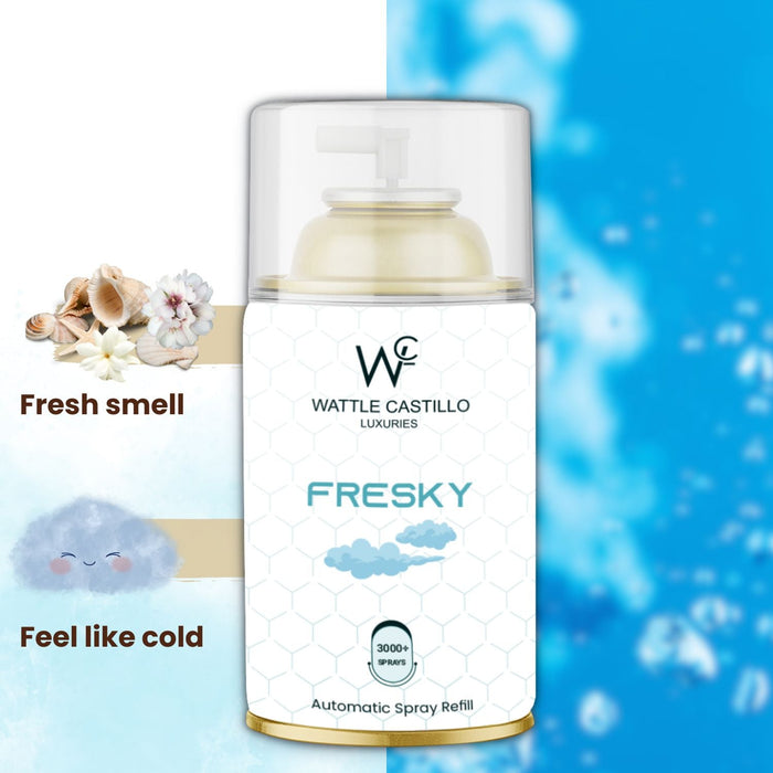 Fresky Automatic Room Fresheners Refill (2ml) & 3000+ Sprays Guaranteed Lasts up to 80 days - Wattle Castillo