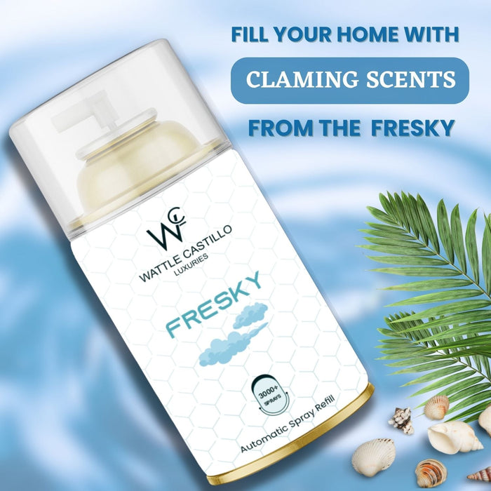 Fresky Automatic Room Fresheners Refill (2ml) & 3000+ Sprays Guaranteed Lasts up to 80 days - Wattle Castillo