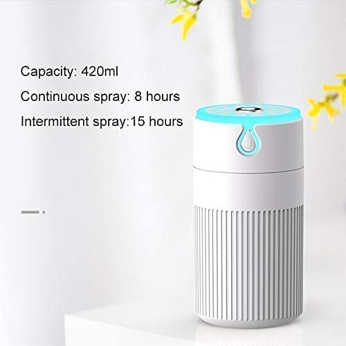 Humidifier And Aroma Essential Oil Gift Pack for room, With Cool Mist Humidifier with Led Night Light Colorful for Car, Office, humidifiers for Home,Bedroom - Wattle Castillo