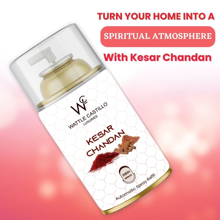 Kesar chandan and Fresky Automatic Refill Room Fresheners Combo (265ml×2) - Wattle Castillo