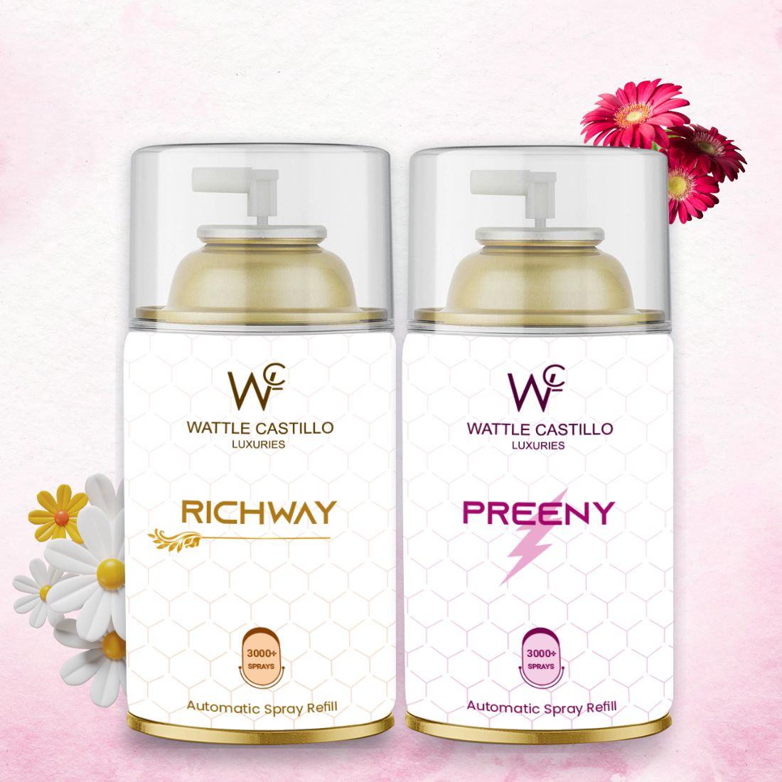 Richway And Preeny Automatic Refill Room Fresheners Combo (265ml×2) - Wattle Castillo