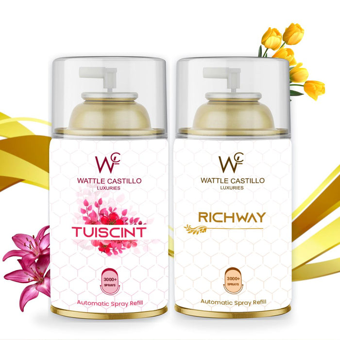 Tuiscint And Richway Automatic Room Fresheners Refill - Combo (265ml×2) - Wattle Castillo