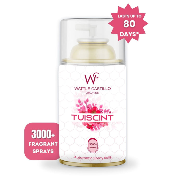 Tuiscint Automatic Room Fresheners Refill (265ml) & 3000+ Sprays Guaranteed Lasts up to 80 days - Wattle Castillo