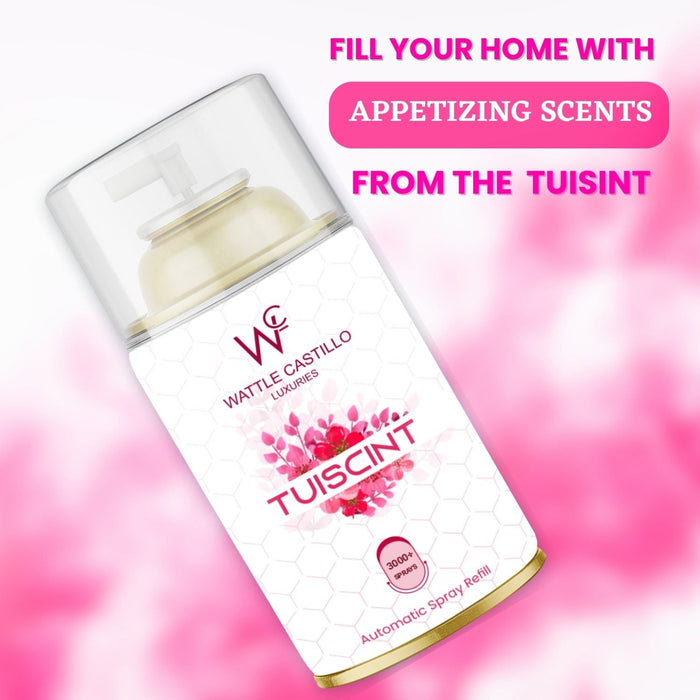 Tuiscint Automatic Room Fresheners Refill (265ml) & 3000+ Sprays Guaranteed Lasts up to 80 days - Wattle Castillo