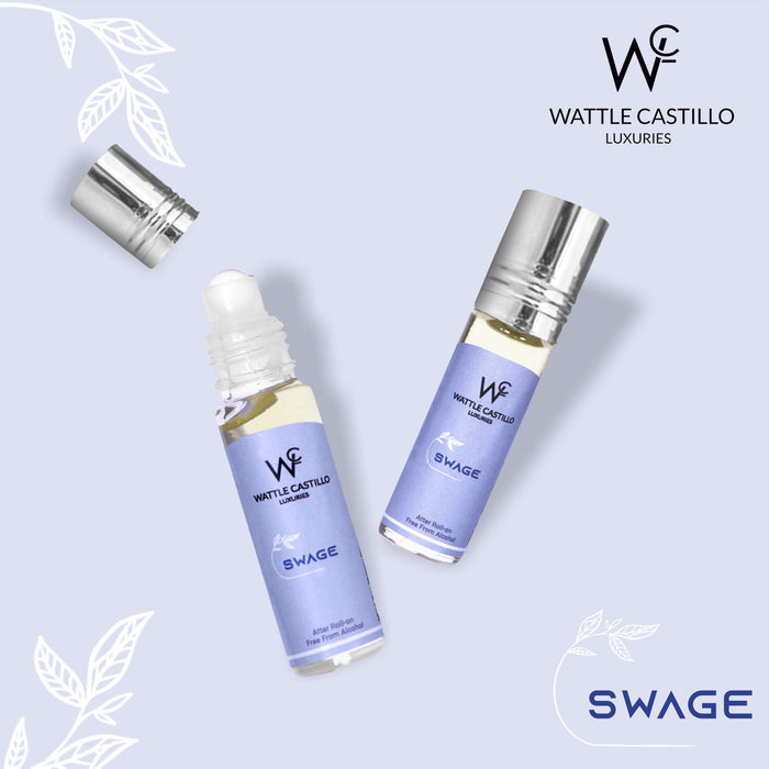 Wattle Castillo Friduas And Swage Premium Luxury 100% Non Alcoholic Long Lasting Roll On Attar Combo Perfume For Unisex - Wattle Castillo