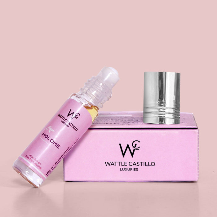 Wattle Castillo Holdme And Oud Premium Luxury 100% Non Alcoholic Long Lasting Roll On Attar Combo Perfume For Unisex - Wattle Castillo