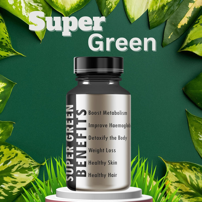 Wattle Castillo Super Green Supplement Cepsule- All Green Extract (60 Capsules) - Wattle Castillo