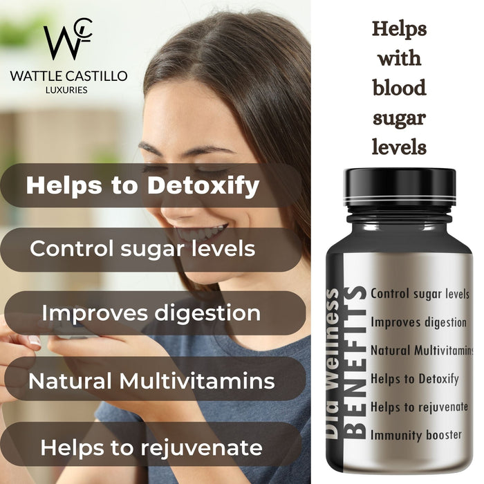 Wattle Castilo Dia Wellness manage blood sugar levels Herbal Capsule- Treat Diabetes 60 Capsule - Wattle Castillo