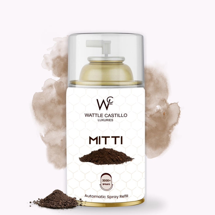 Woyera Sandal and Mitti Automatic Refill Room Fresheners Combo (265ml×2) - Wattle Castillo